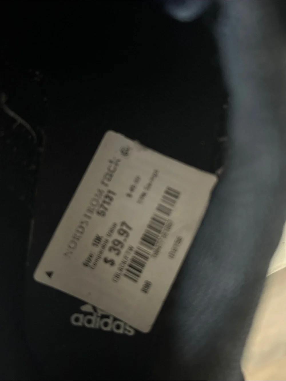 adidas Kids Black Velcro Sneakers
